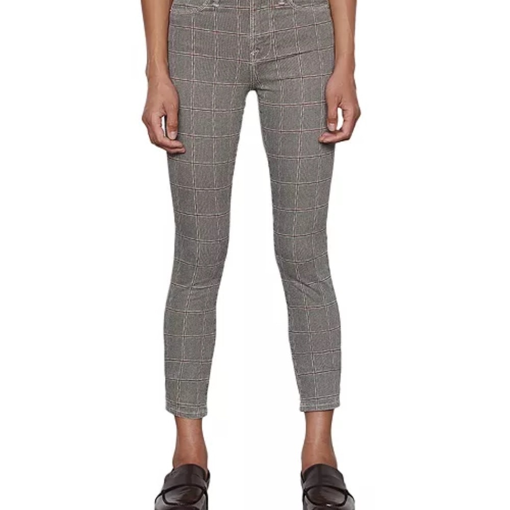Frame Women’s Le High Skinny Crop Jeans Plaid Size 00 NEW